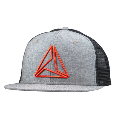 TRIAD RAISED TRUCKER - GRAY/RED