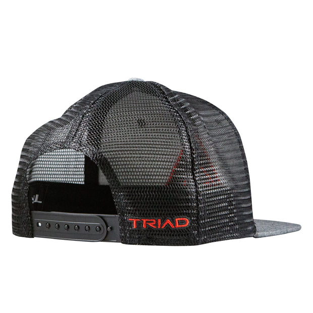 TRIAD RAISED TRUCKER - GRAY/RED