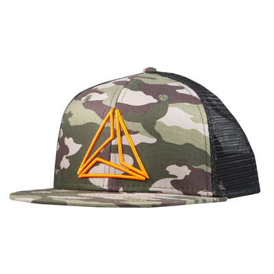 TRIAD RAISED TRUCKER - CAMO/ORANGE